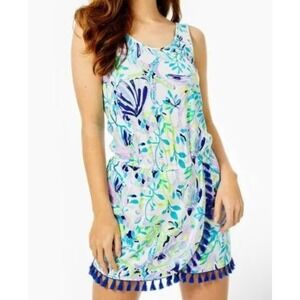 Lilly Pulitzer Romper with Tassel Hem Size Large